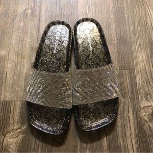 Sandals for women, with rhinestones